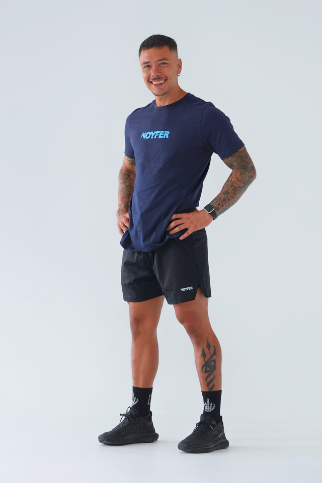 Short Deportivo 2 en 1 Negro para Hombre