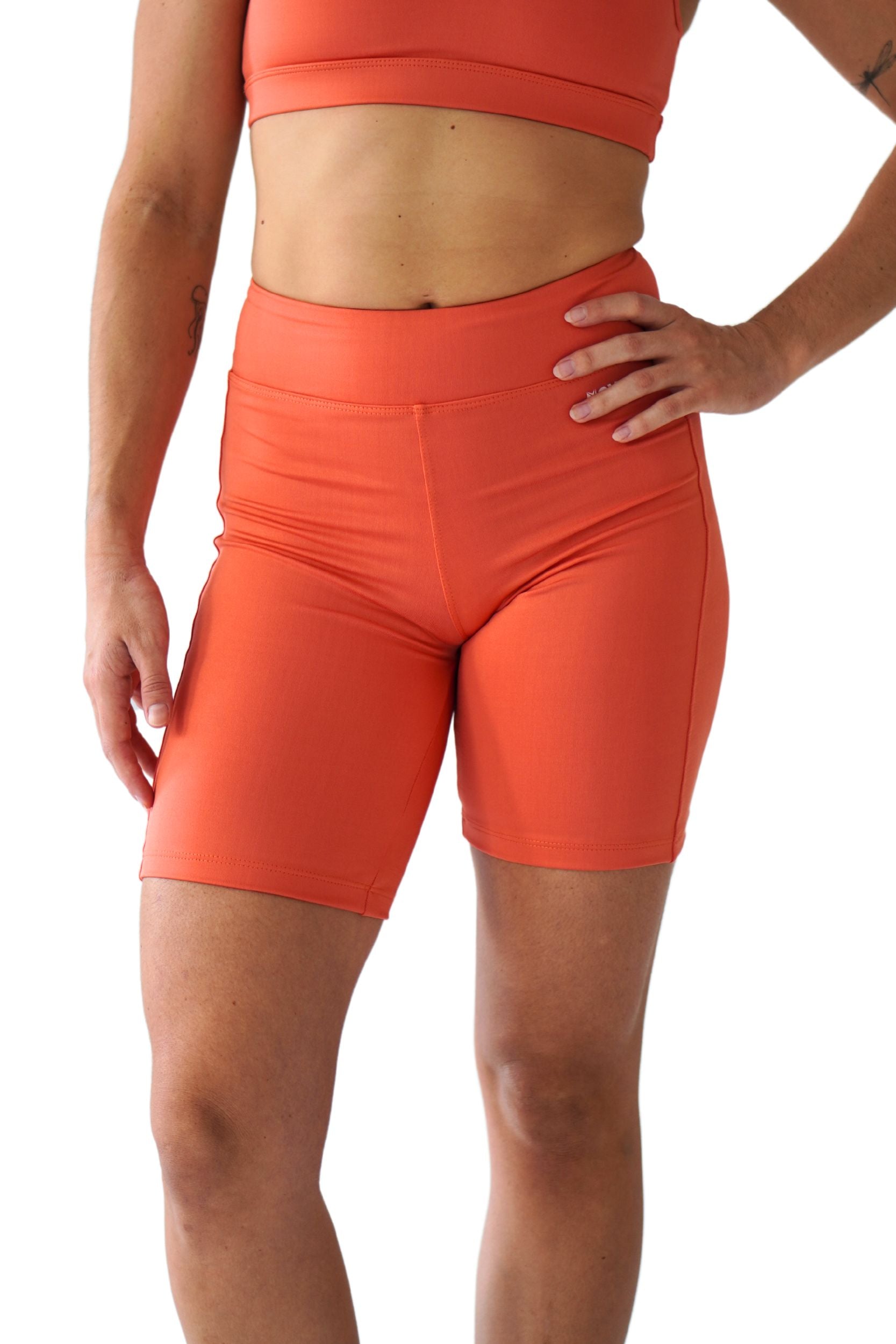 Short Biker Naranja