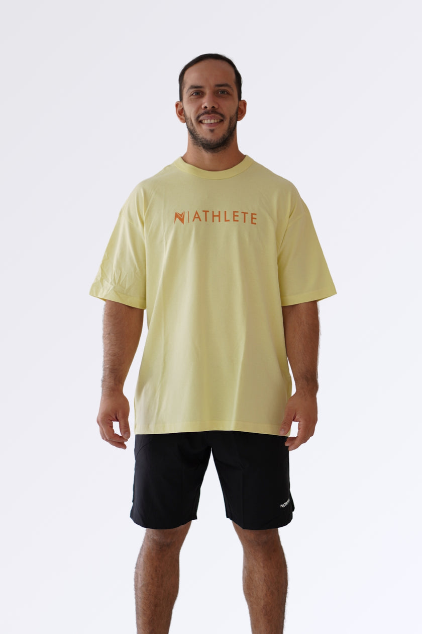 Camiseta Oversize Athlete Amarilla