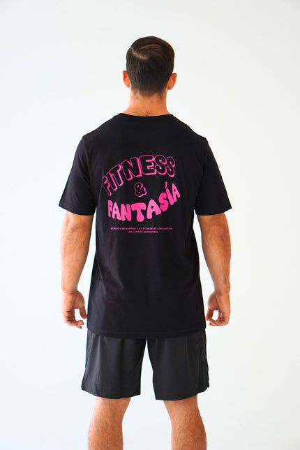 Camiseta Fitness y Fantasia Negra