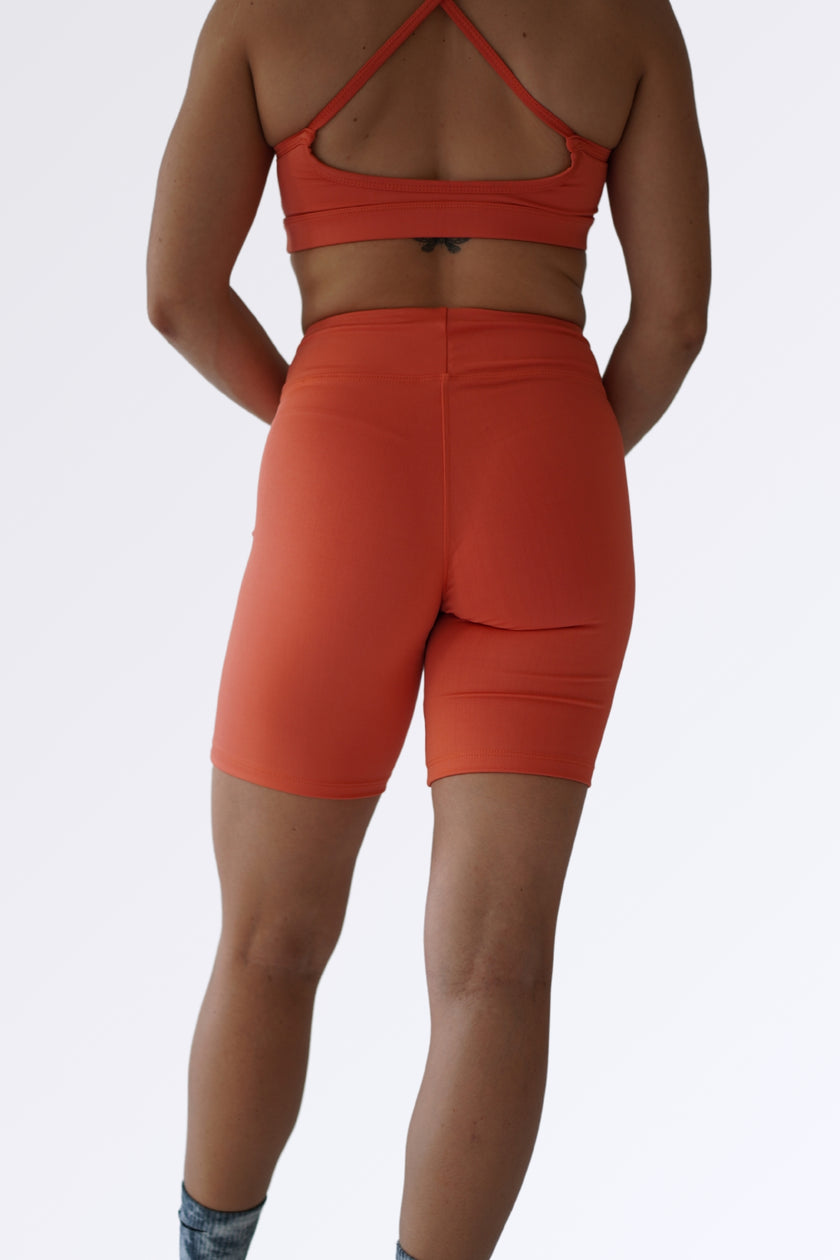 Short Biker Naranja