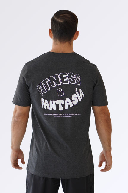 Camiseta Fitness y Fantasia Gris