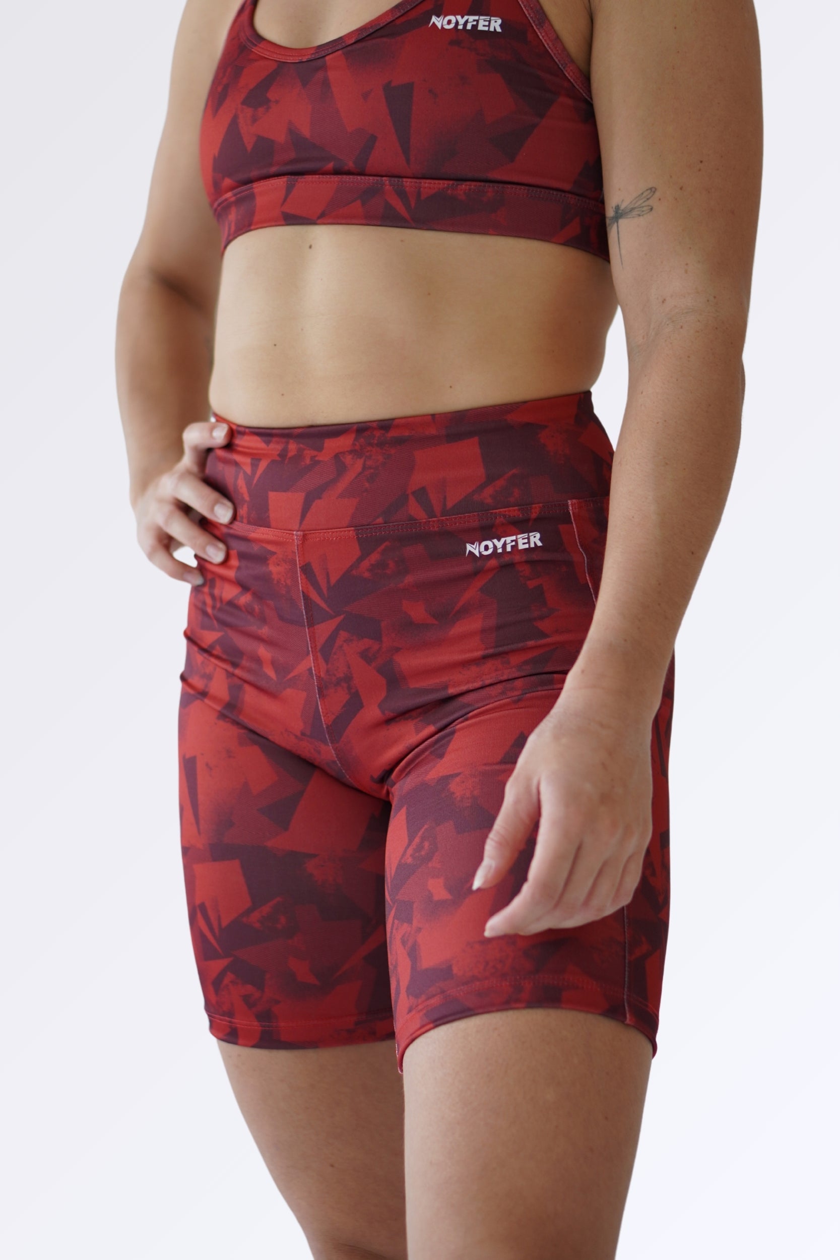 Short Biker Edge Bordeaux