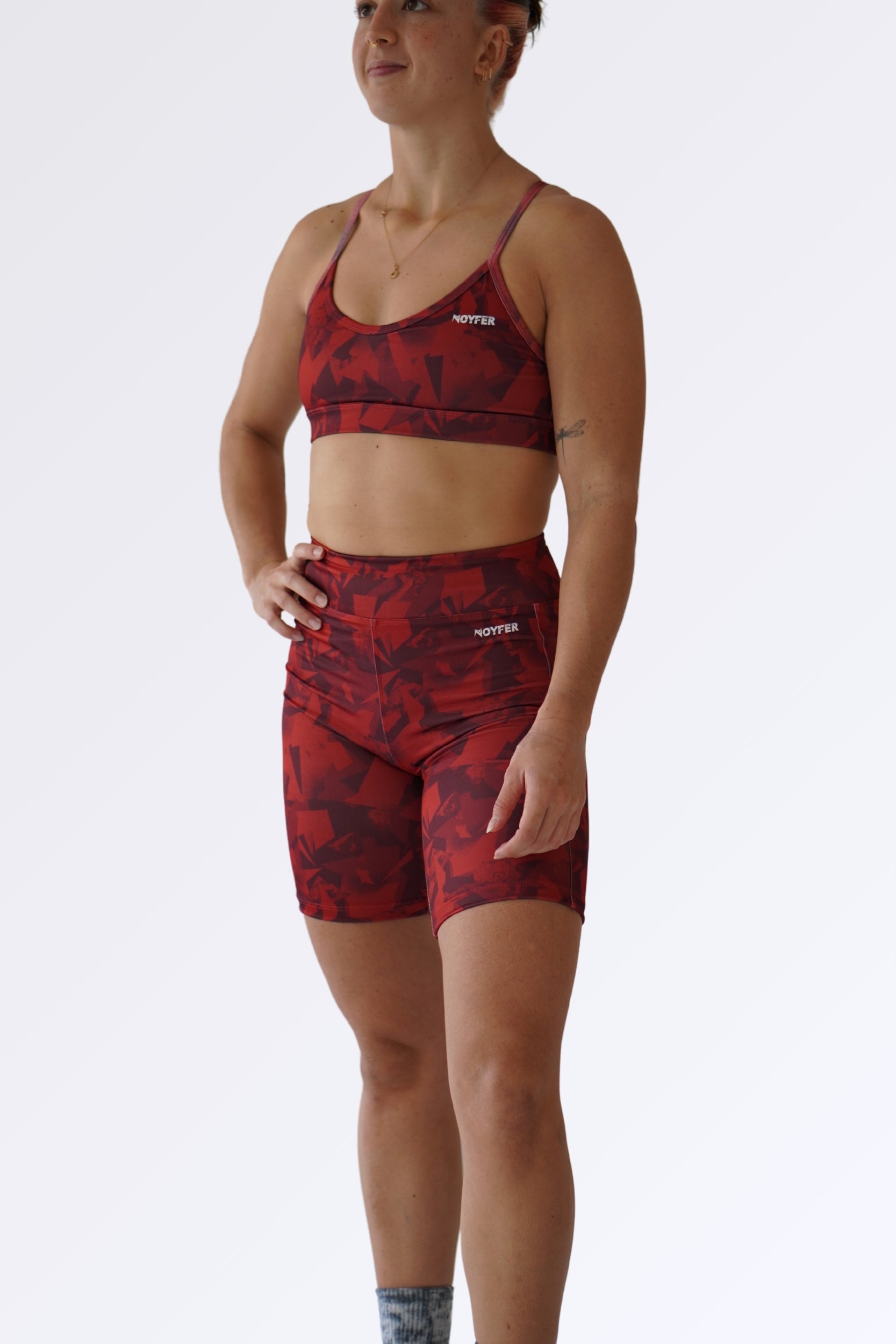 Short Biker Edge Bordeaux