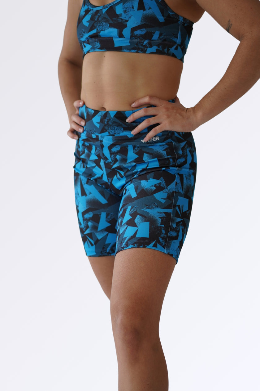 Short Biker Edge Turquesa