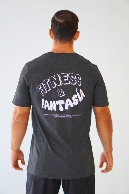 Camiseta Fitness y Fantasia Gris