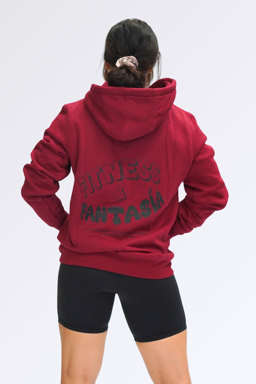 Sudadera Fitness y Fantasia Granate