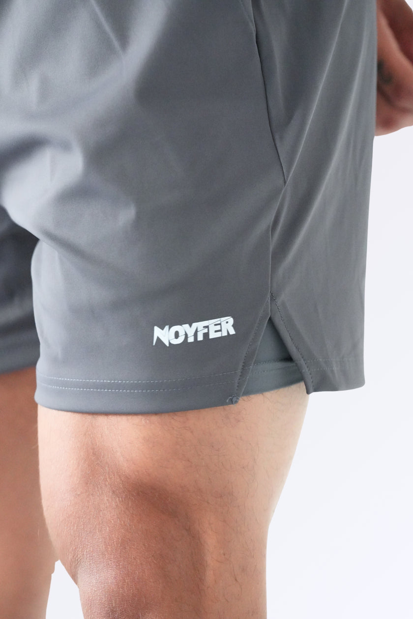 Short Deportivo 2 en 1 Gris para Hombre